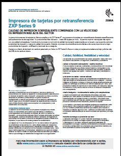 Impresora de tarjetas Zebra ZXP9
