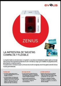 Descarregue o catálogo de impressora de cartões Evolis Zenius.