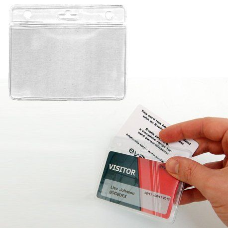 Porta tarjetas de polipropileno doble para 2 tarjetas