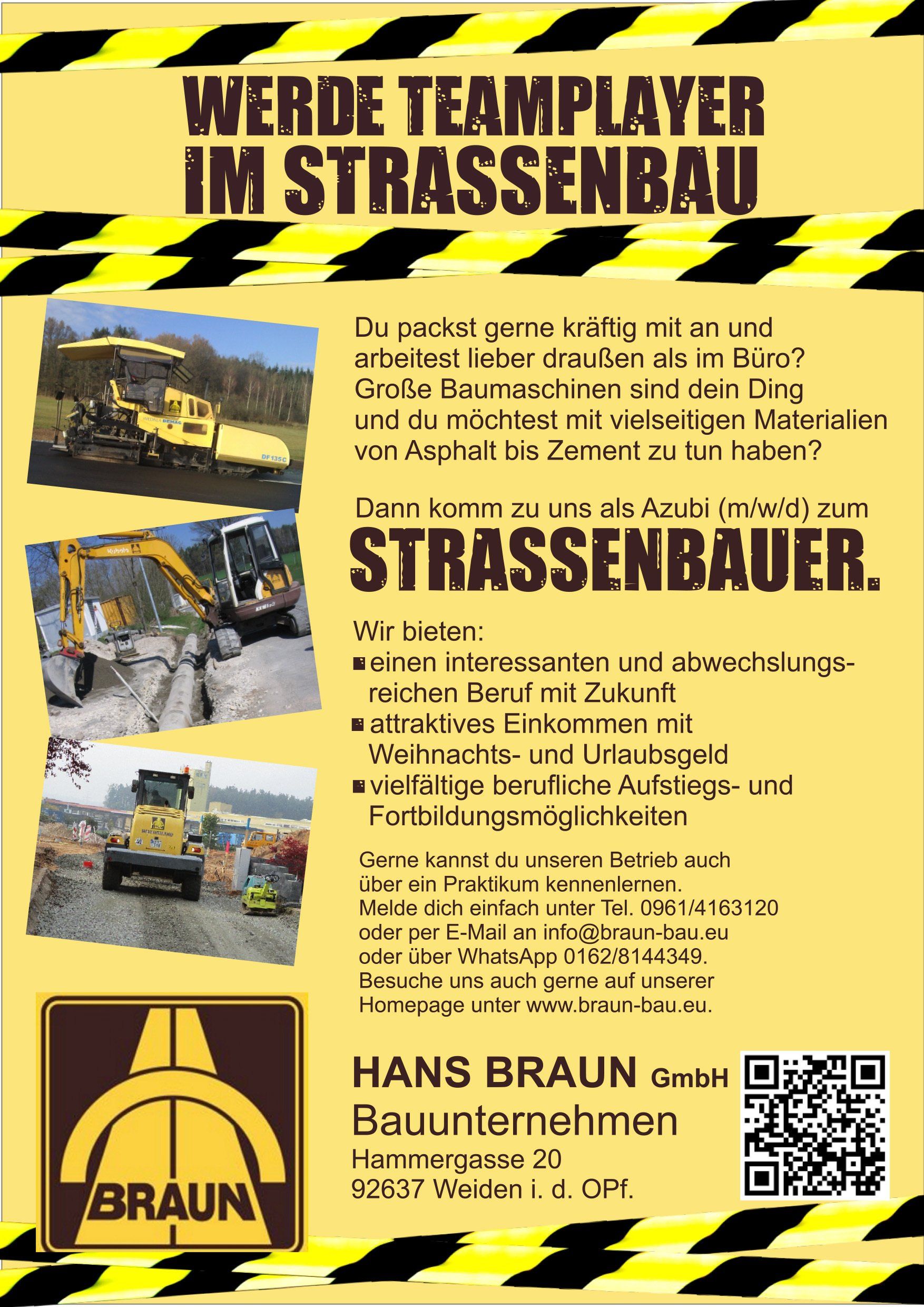 Werde Azubi zum Strassenbauer