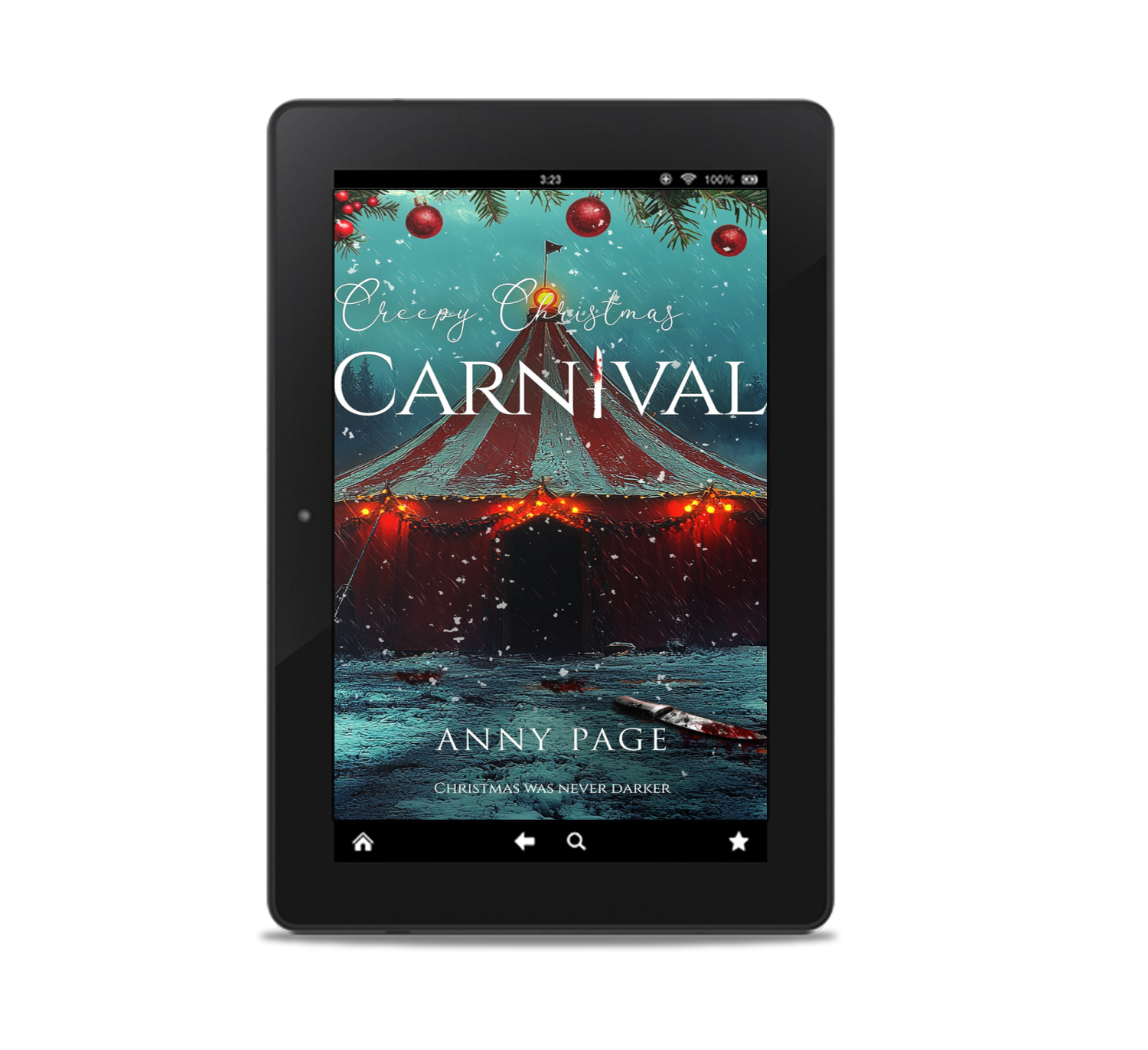 Cover des Buches Creepy Christmas Carnival, die Grafik dient als Link zur Detailseite
