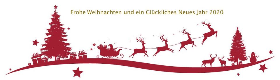 Frohe Weihnachten und ein glückliches Neues Jahr 2020