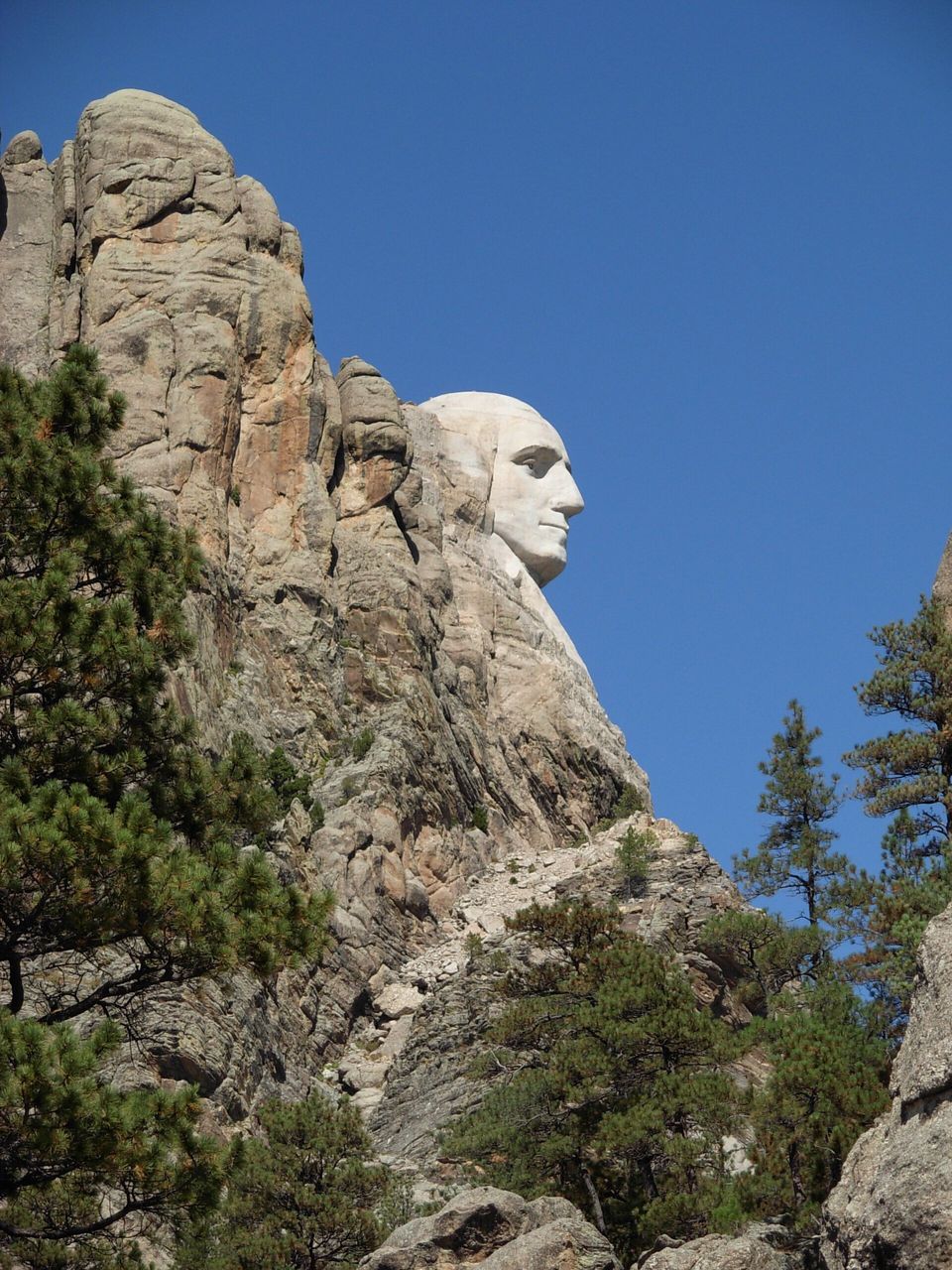 Mount Rushmore Things To Do - Washington's Profile from outside the monument