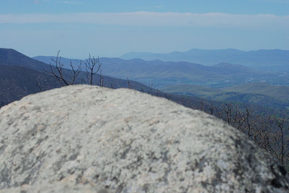 Shenandoah Hiking - Summit of Marys Rock South Trail