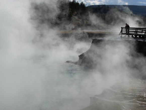 Yellowstone Adventures - Viewpoint over Firehole River