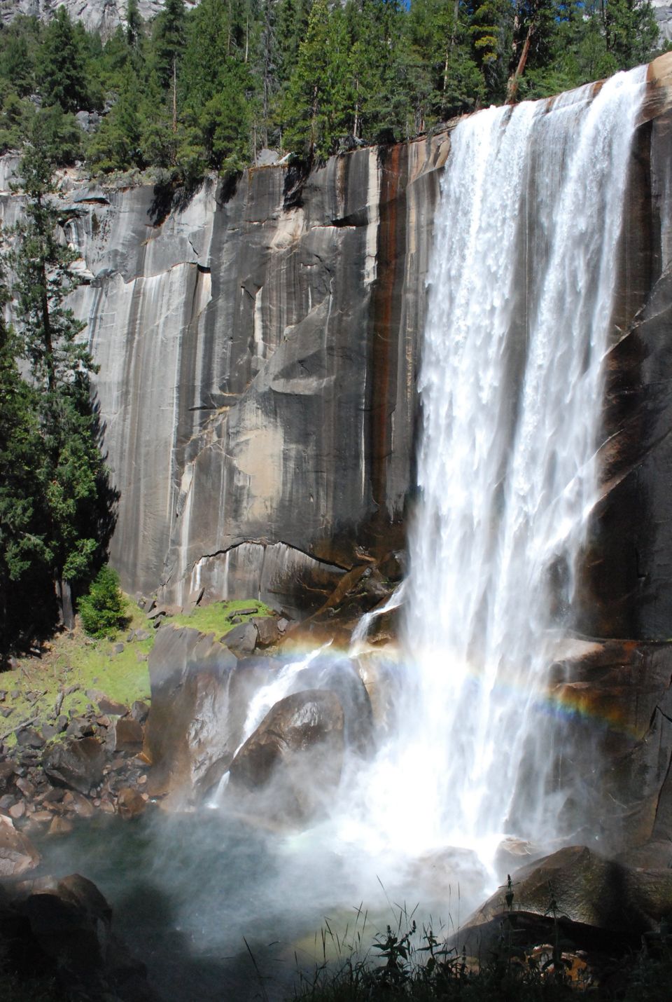 Yosemite Activities - Vernal Falls from Mist Trail