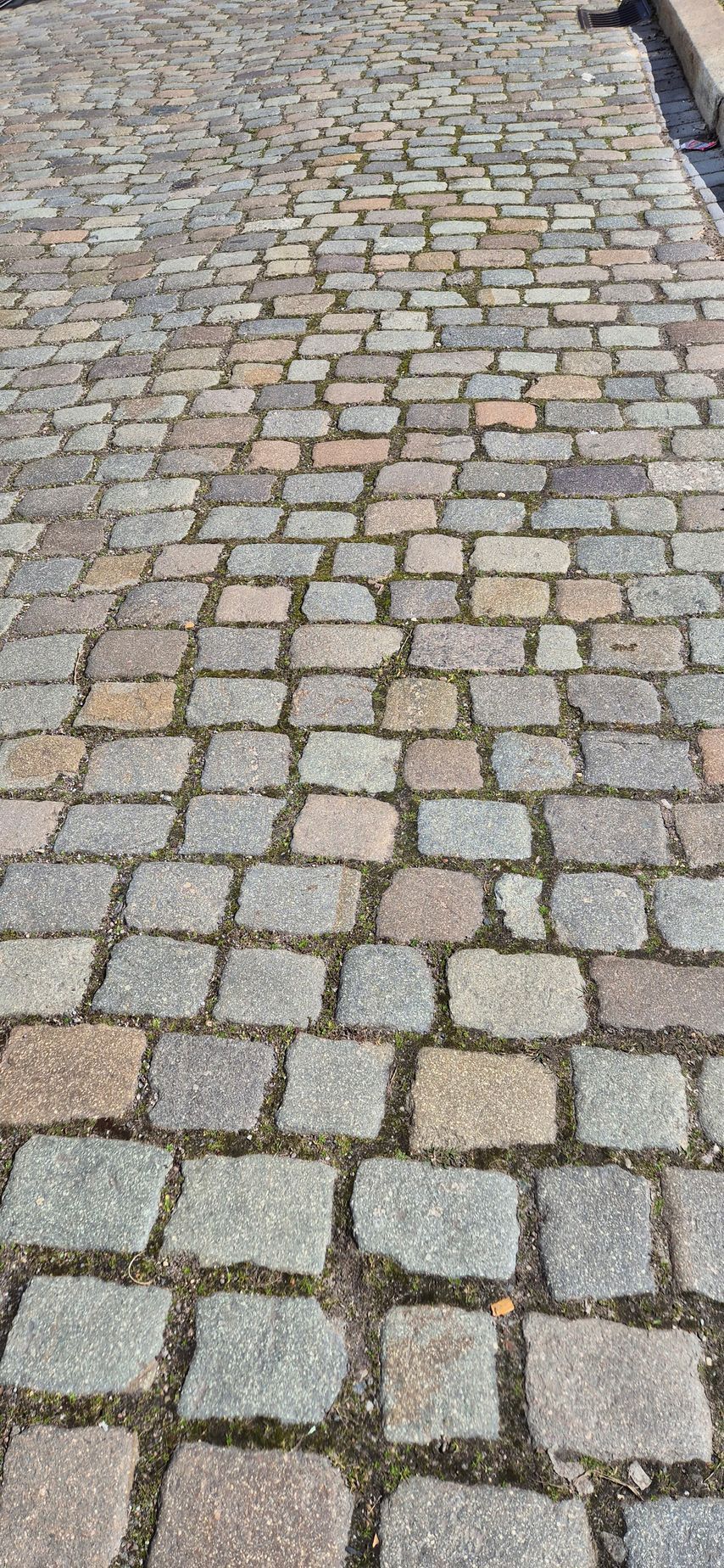 Porphyr Großpflaster bunt gebraucht