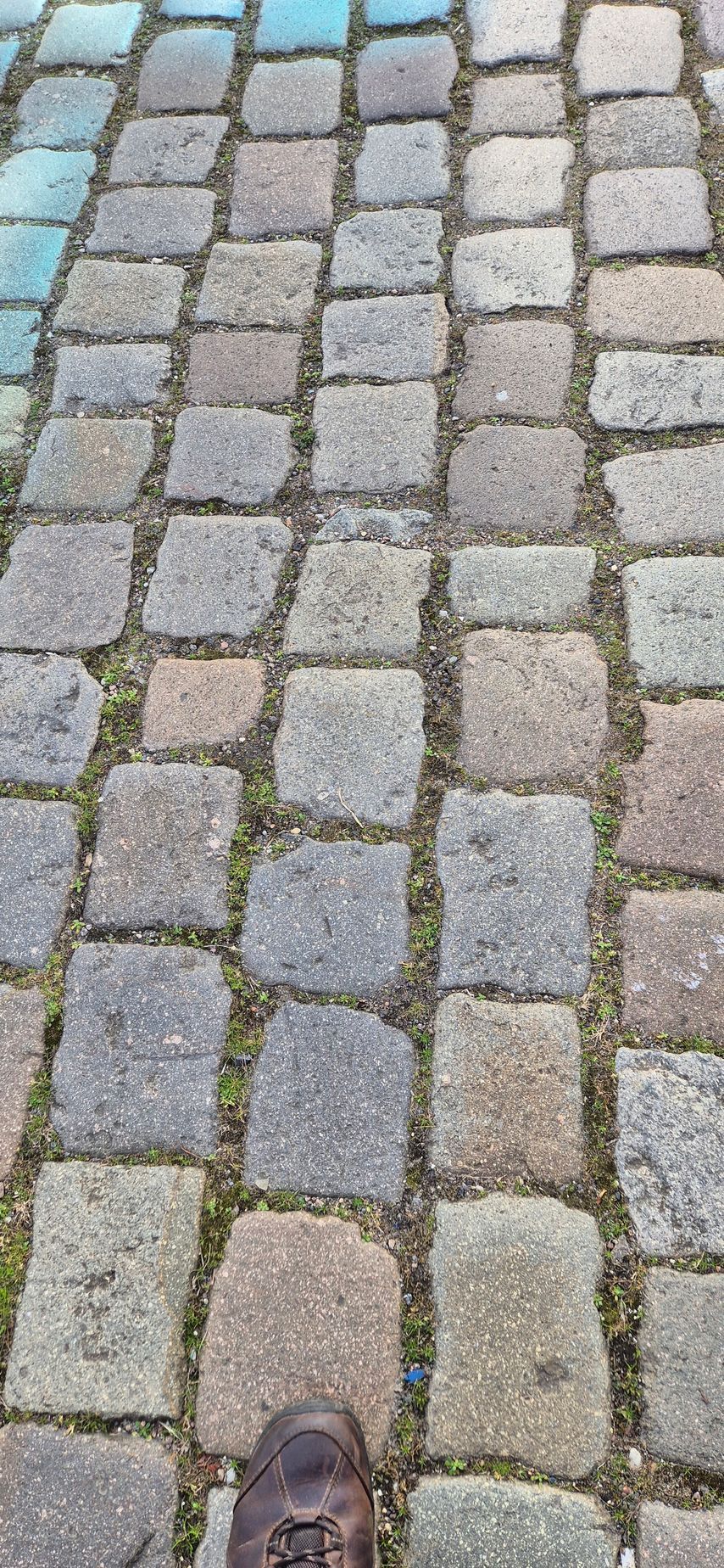 Porphyr Großpflaster bunt gebraucht