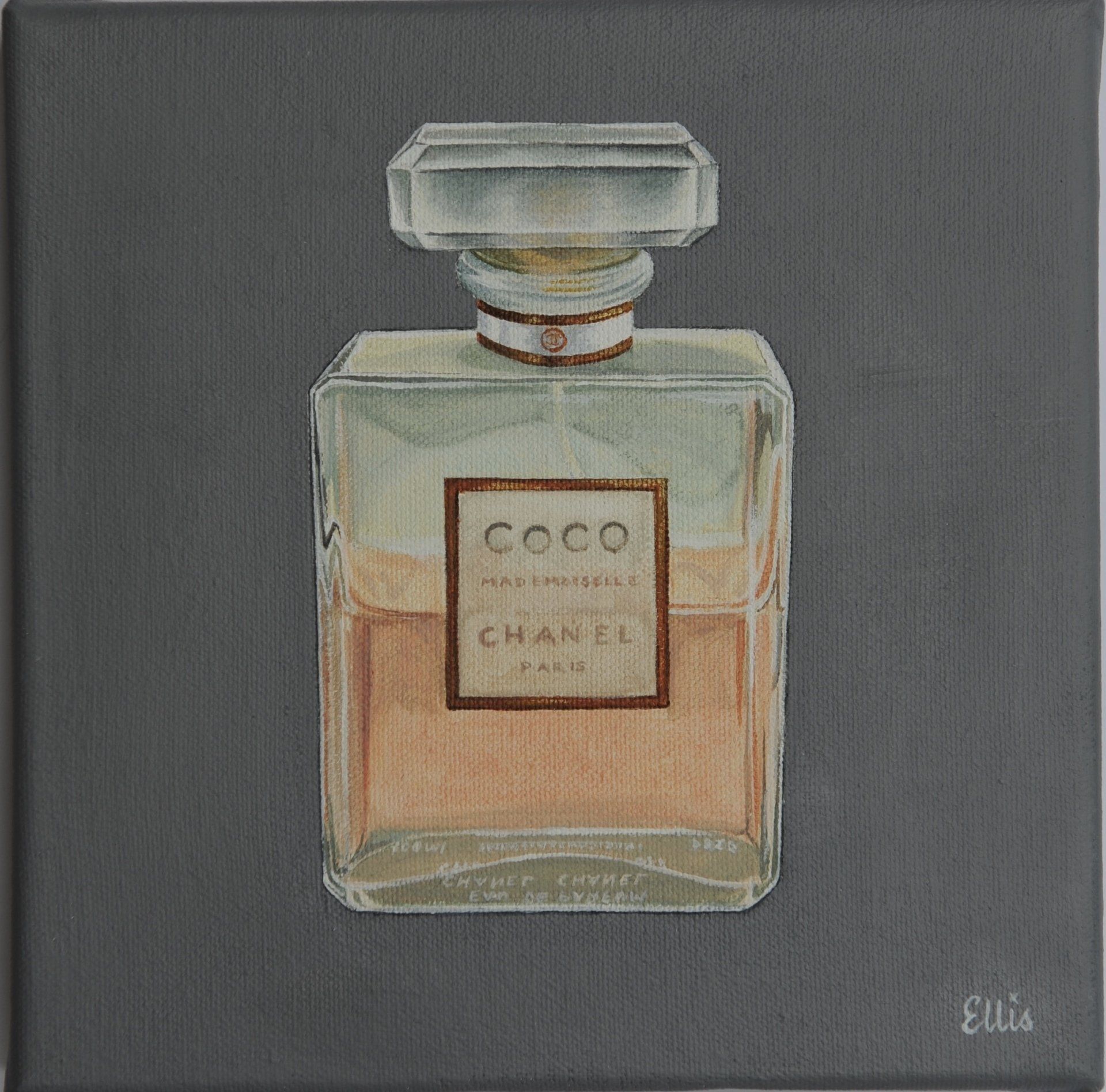 gallery of perfume paintings by artist Anne-Marie Ellis