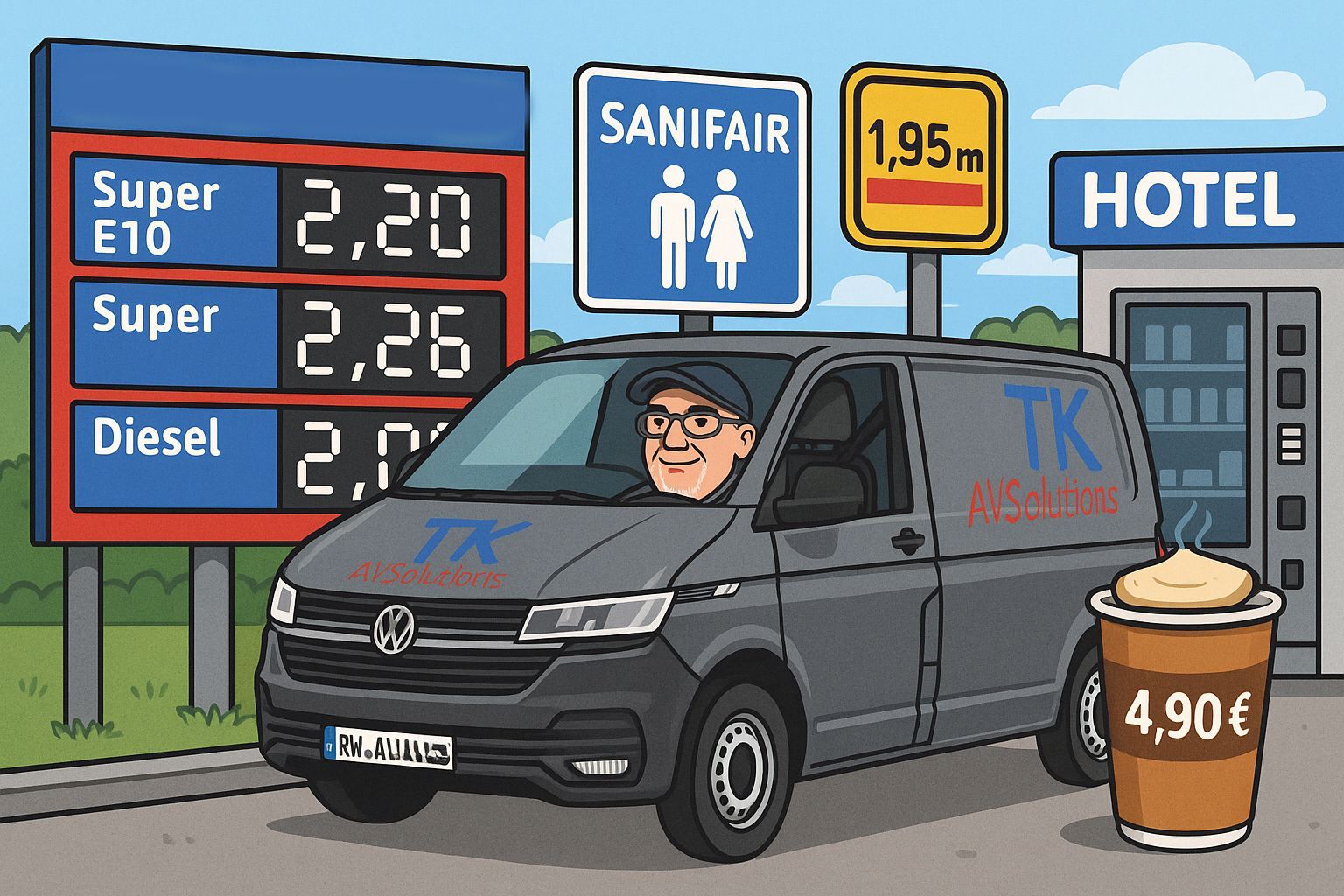 Bulli mit AV-Displays unterwegs – 700 km durch Deutschland für echte Kundennähe