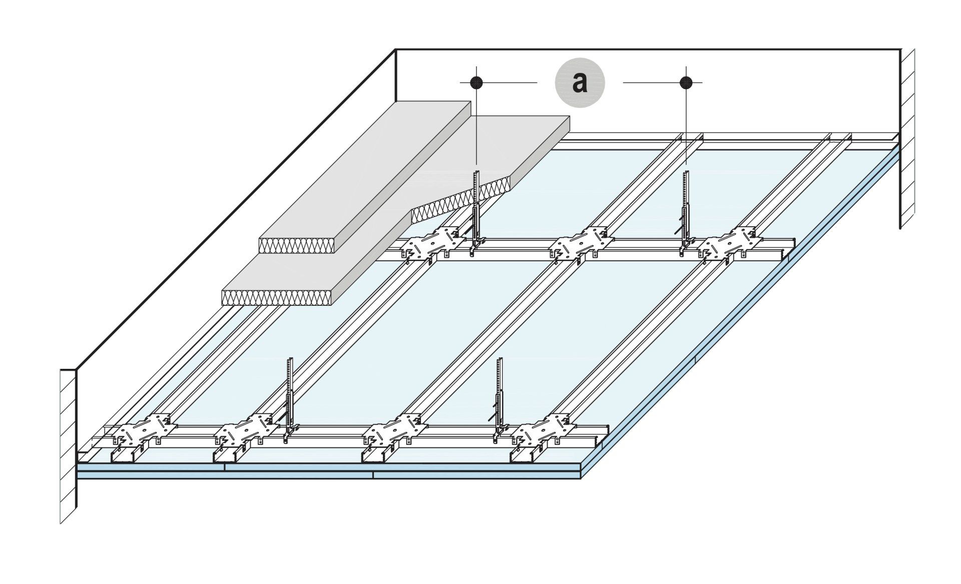 Design-Decken, Unterdecken, Dachsystem, Holzbalkendecken-System