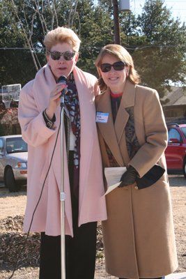 Dallas County Commissioner Maureen Dickey and Honoree Sandy Greyson