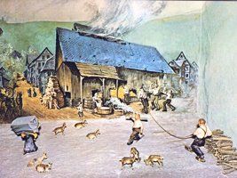 nachbildung der glashuette in lauscha auf dem heutenplatz