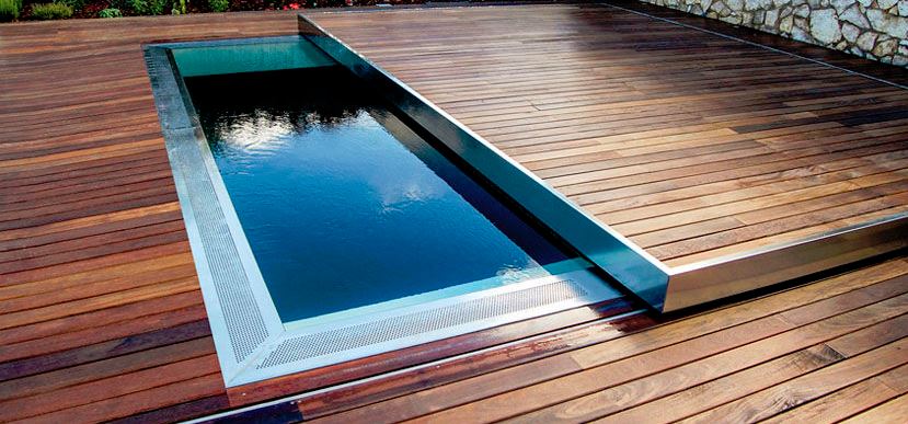 Cubiertas de piscinas, cubiertas rígidas transitables