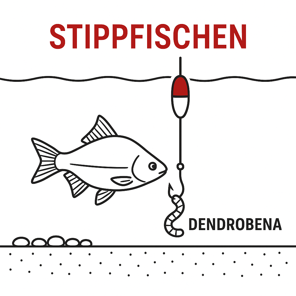 Stippfischen mit Dendrobena