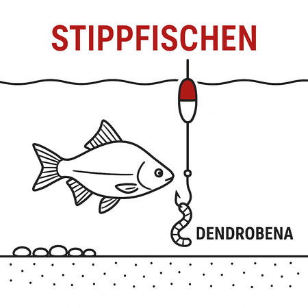 Stippfischen mit Dendrobena