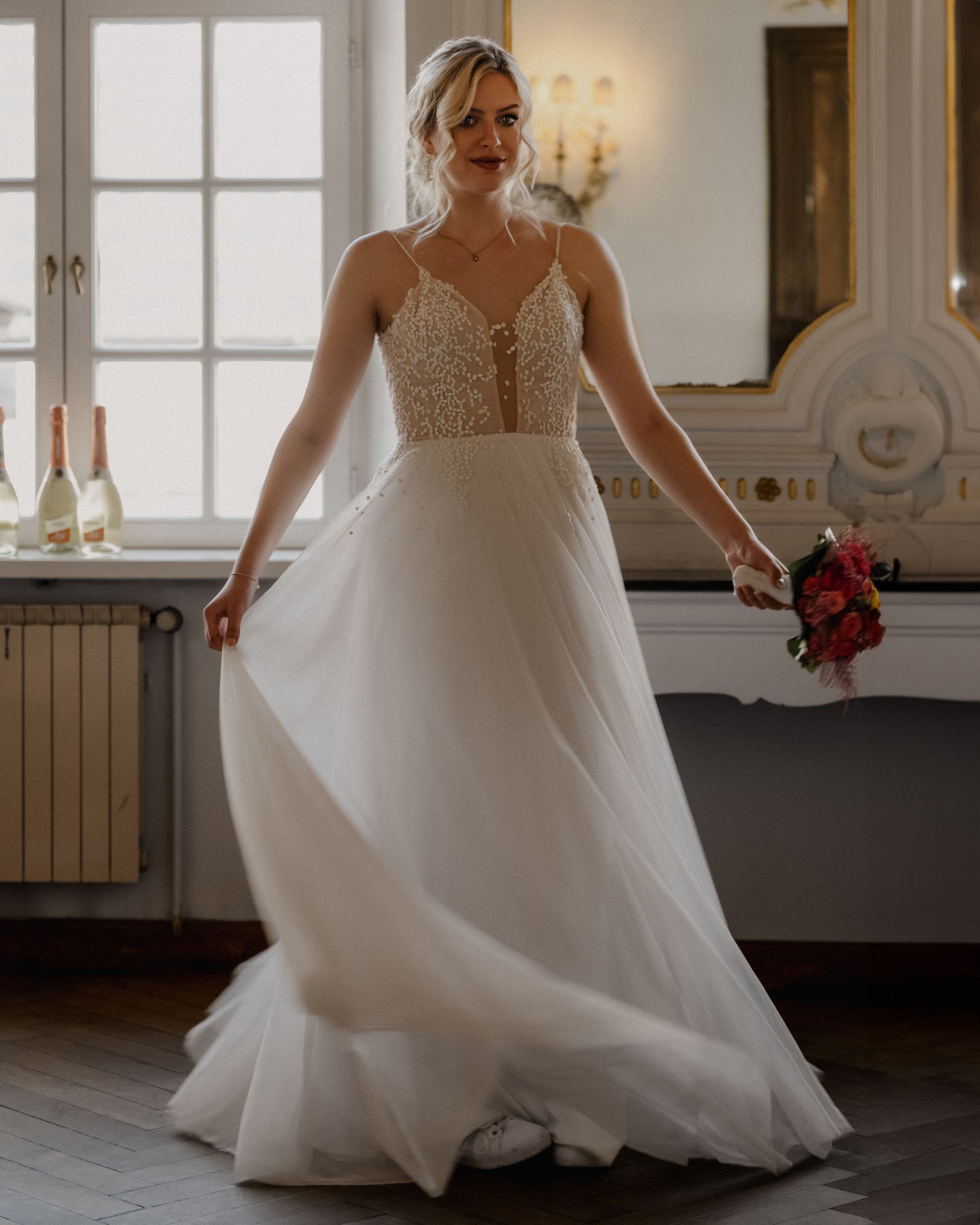 Braut in ihrem Traumkleid - Hochzeitsfotografie