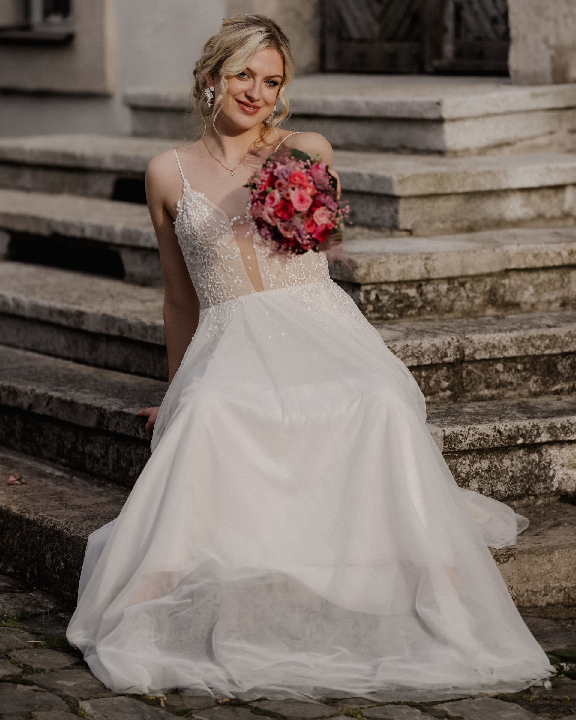 glückliche Braut - Shooting