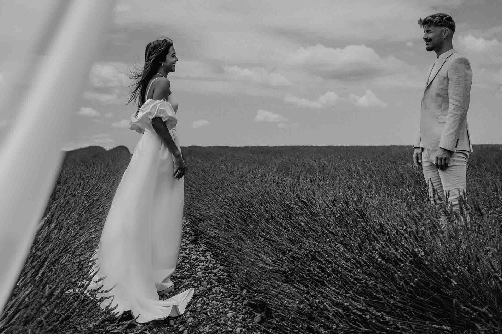 Hochzeit im Lavendelfeld