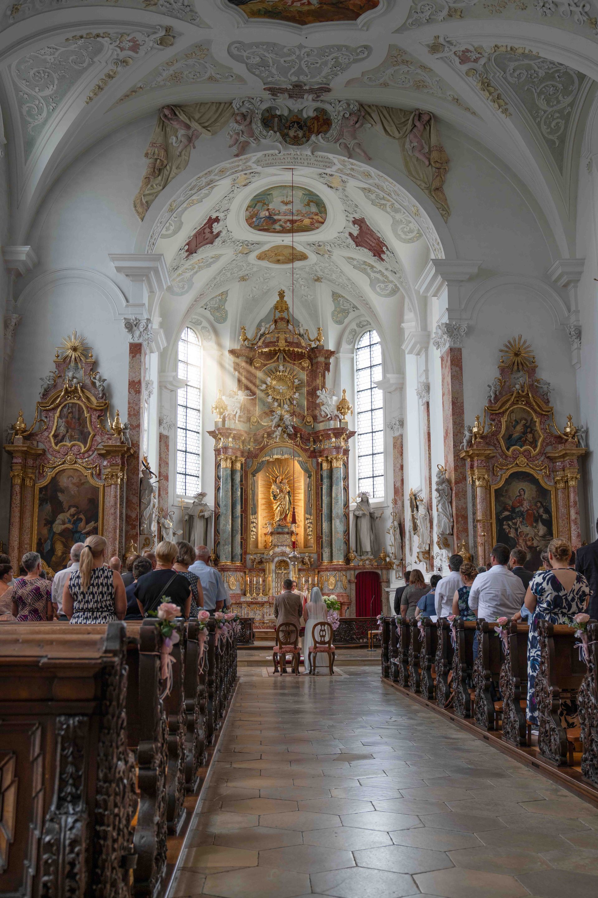 Katholische Trauung Kloster Medlingen - Hochzeitsfotograf