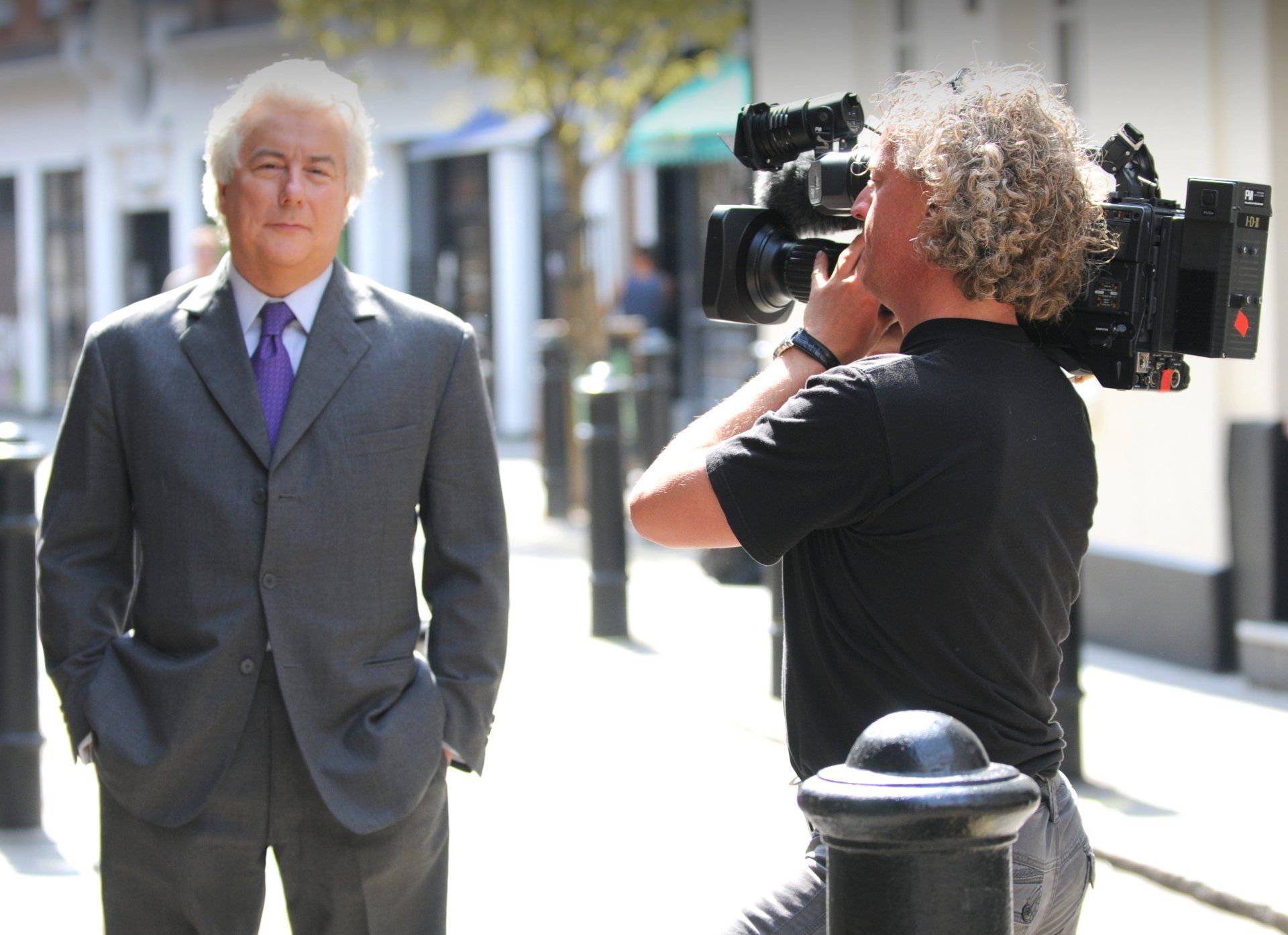 pictures in motion Kameramann dreht Ken Follett