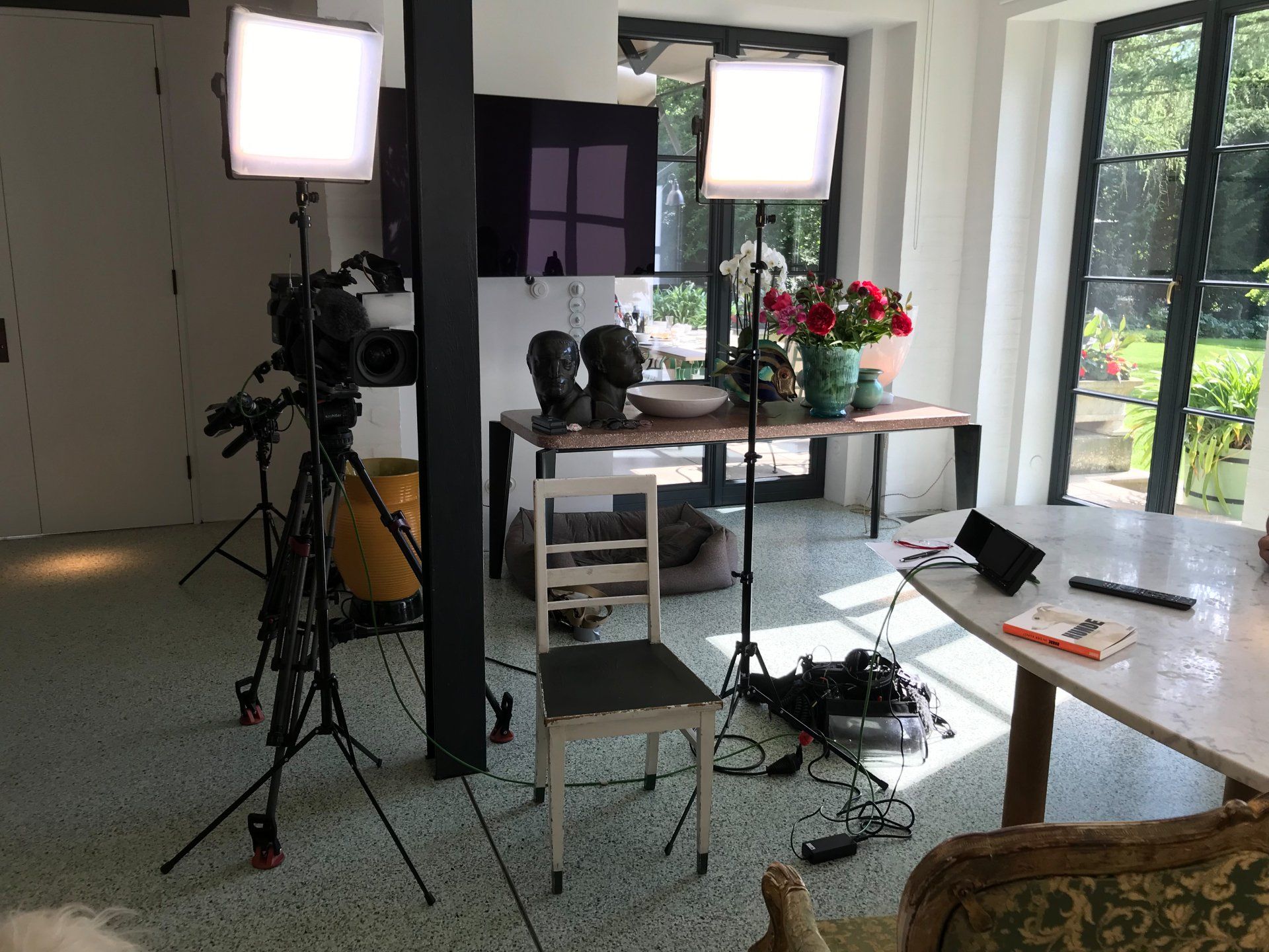 pictures in motion Aufbau für ein gesetztes  Interview