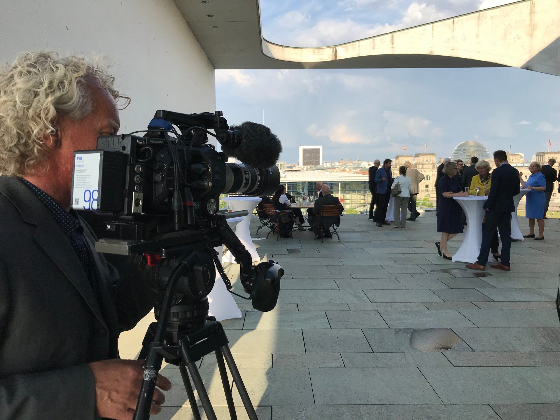 pictures in motion Kameramann Dreh mit Großchip