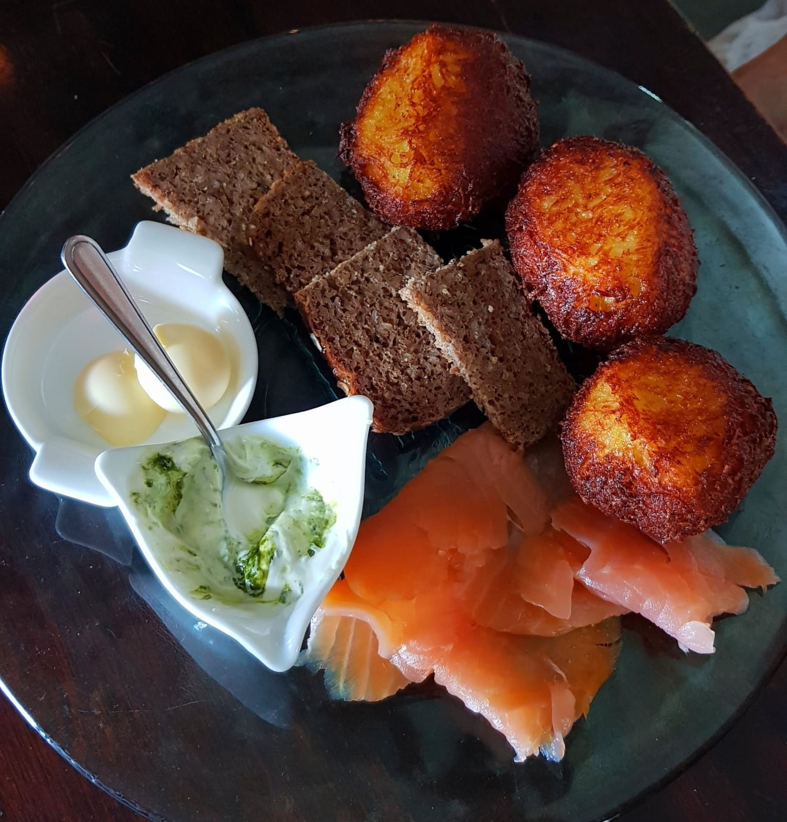 Bistro Cafe Blankenheim Reibekugeln mit Lachs