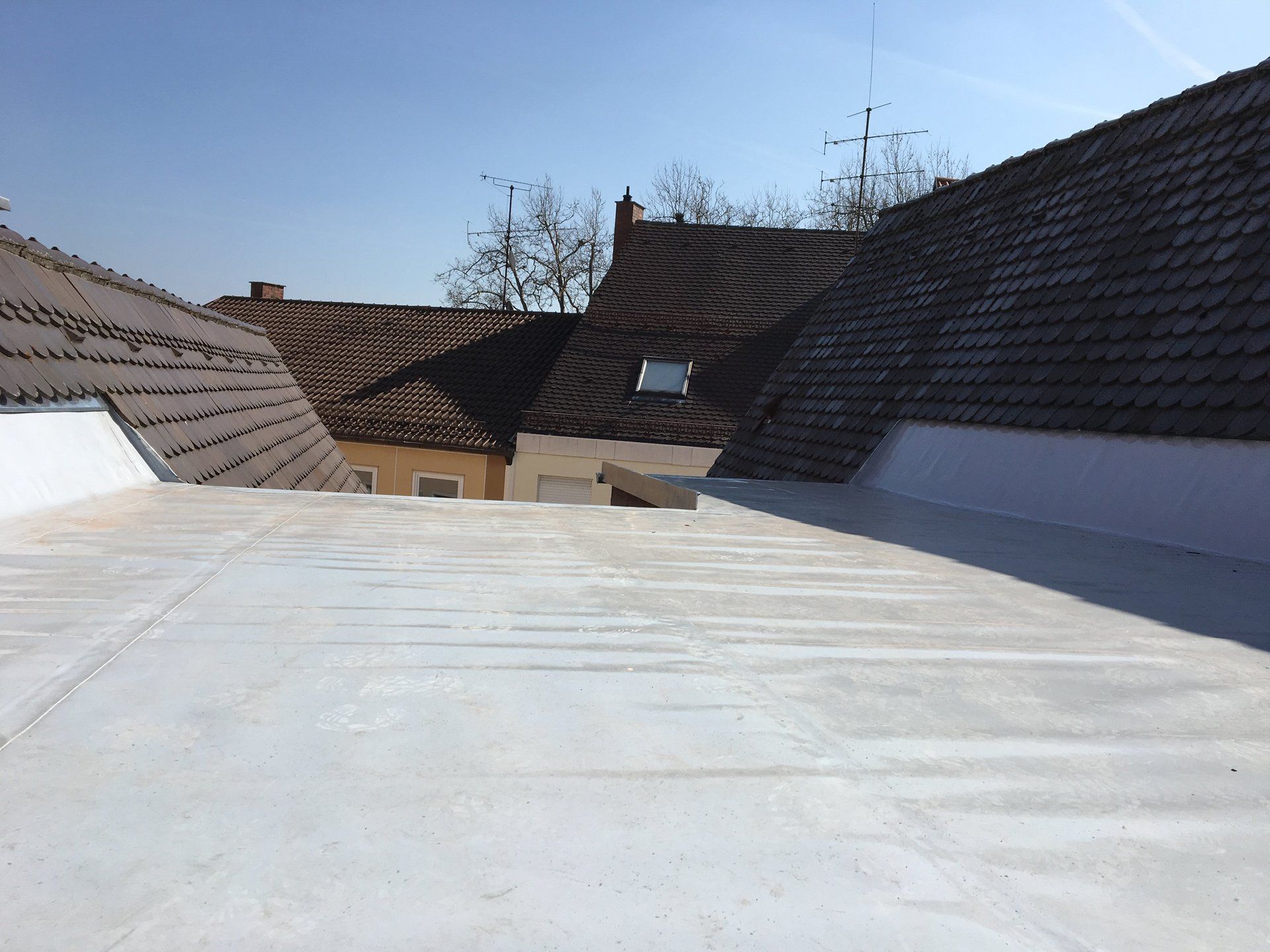 Flachdachabdichtung Ravensburg Folienabdichtung Dachdecker Fiederer Flaschnerei Ravensburg