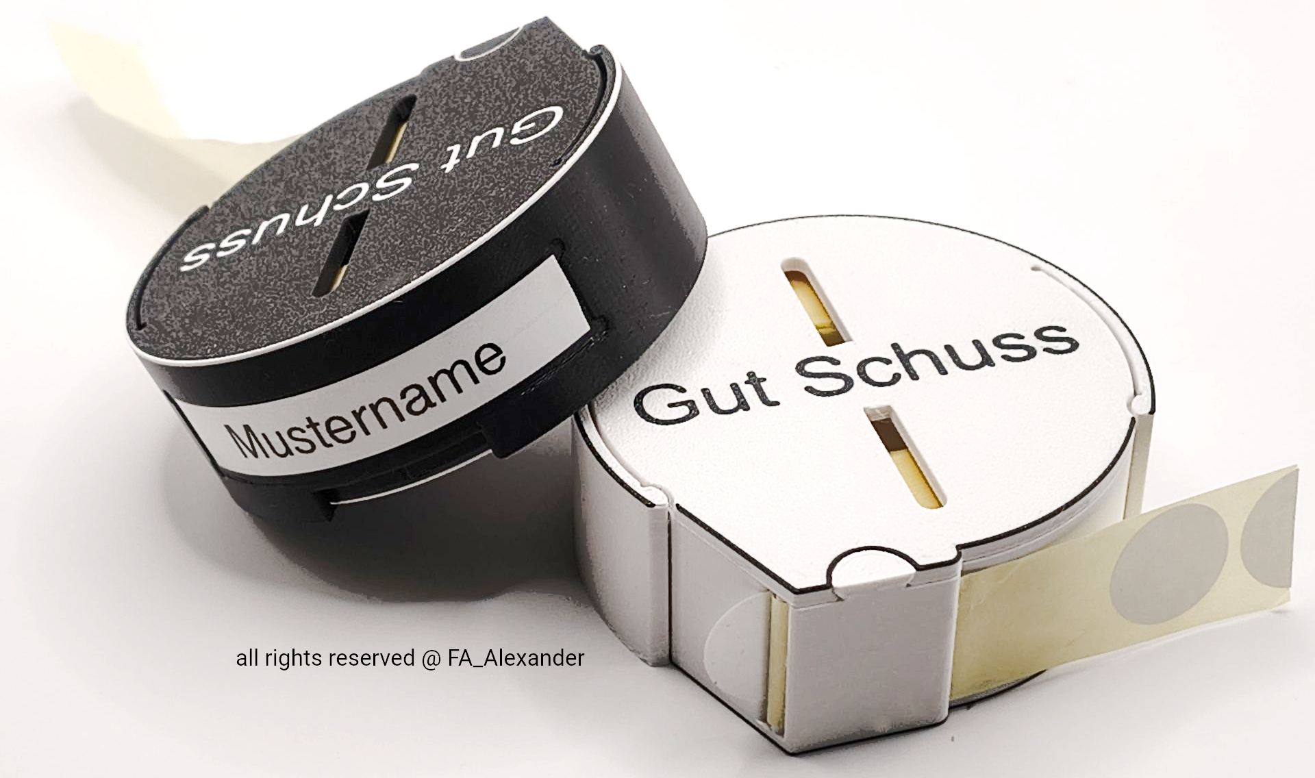 Schusspflaster Spender, Schusspflaster Box