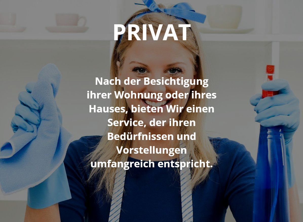 Nach der Besichtigung ihrer Wohnung oder ihres Hauses, bieten Wir einen Service, der ihren Bedürfnissen und Vorstellungen umfangreich entspricht.