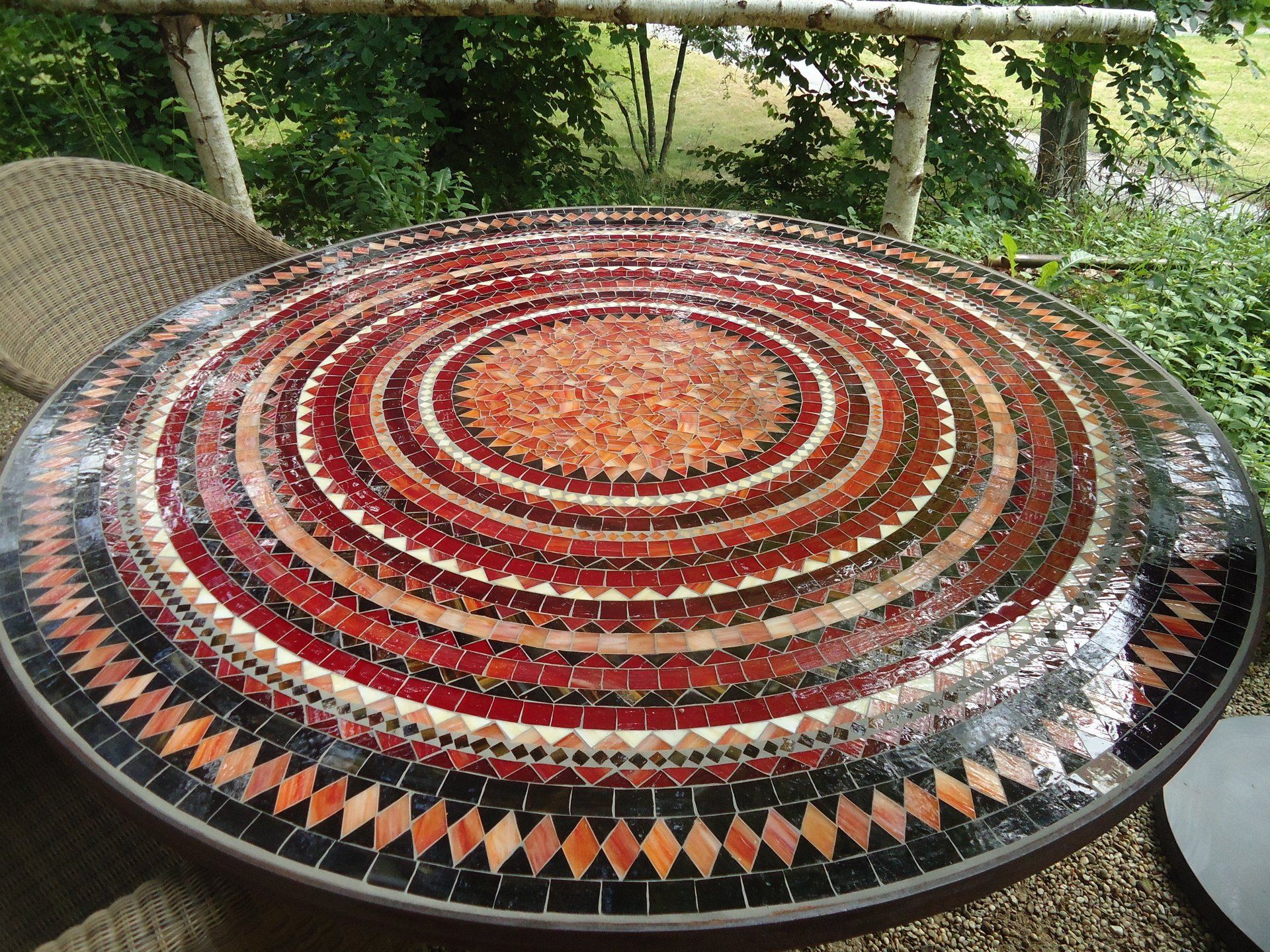 MosaiktischGalerie wetterfest frostsicher winterhart
