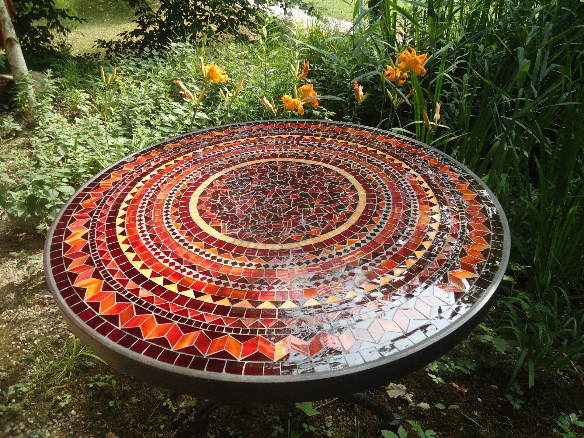 MosaiktischGalerie wetterfest frostsicher winterhart