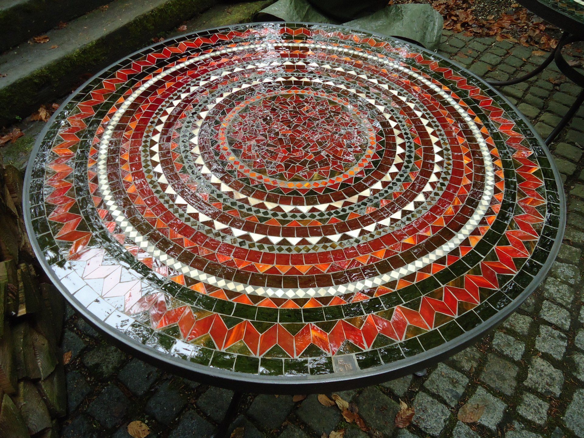 MosaiktischGalerie wetterfest frostsicher winterhart