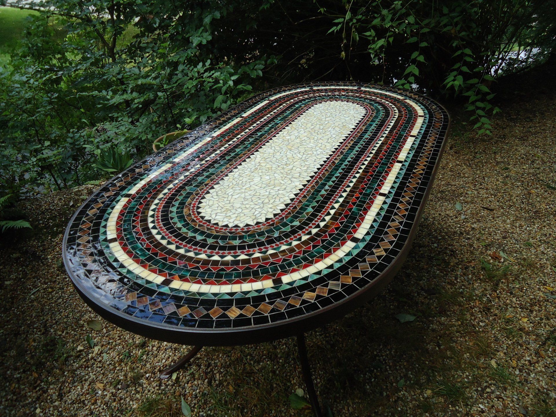 MosaiktischGalerie wetterfest frostsicher winterhart