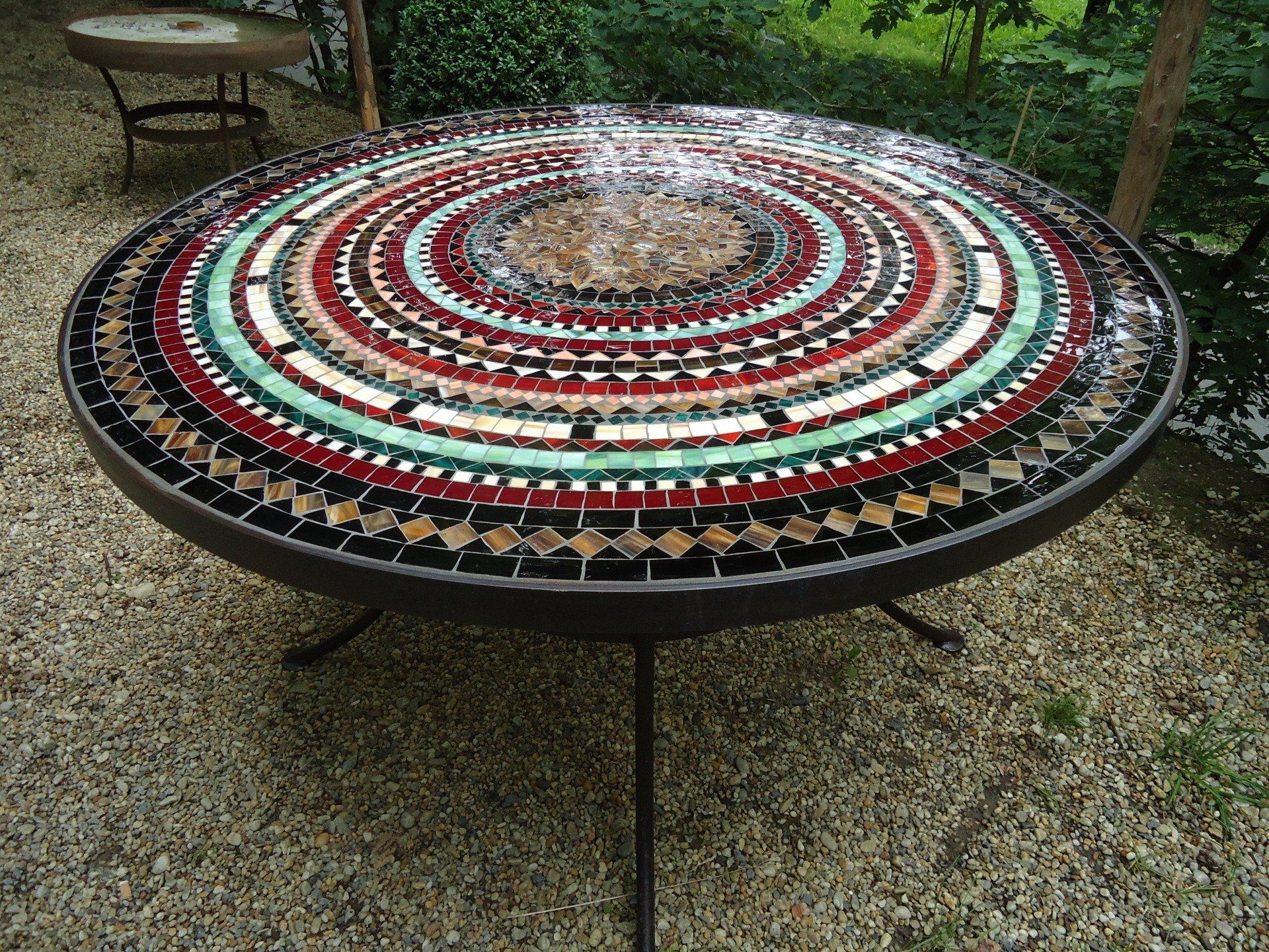 MosaiktischGalerie wetterfest frostsicher winterhart