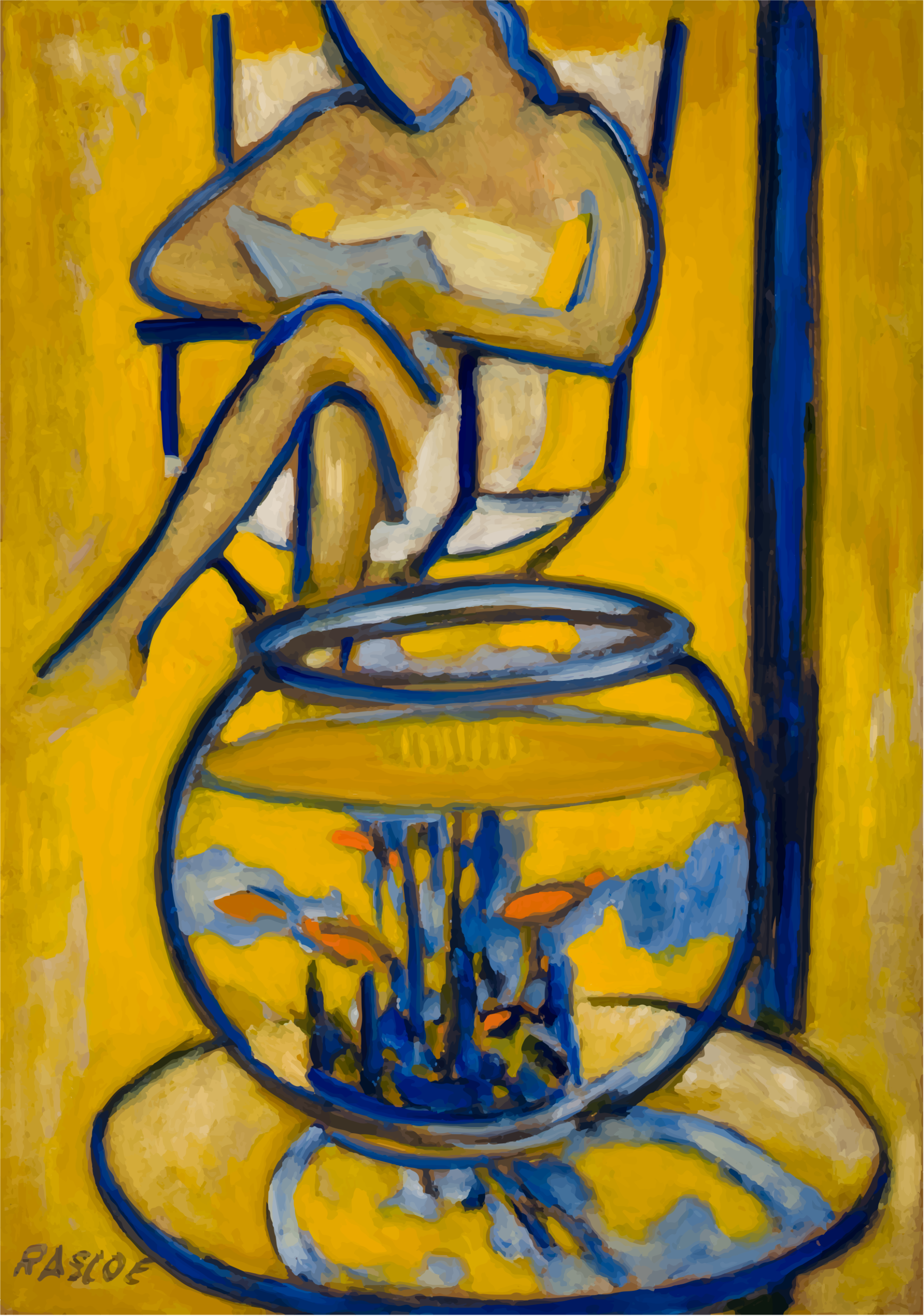 STEPHEN RASCOE Barbara and the Fishbowl in Blue