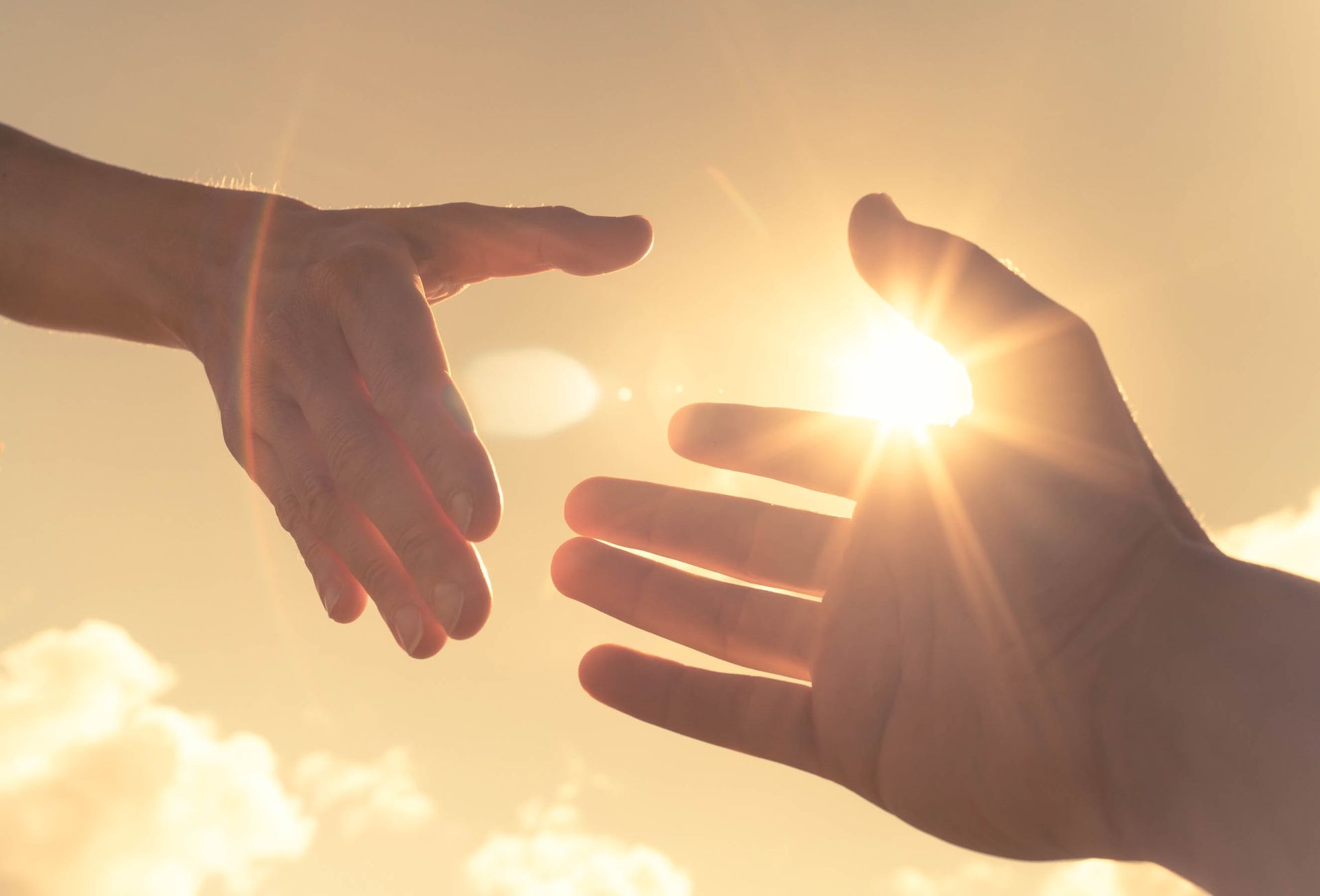 Zwei Hände, Zusammenhalt, Hand reichen