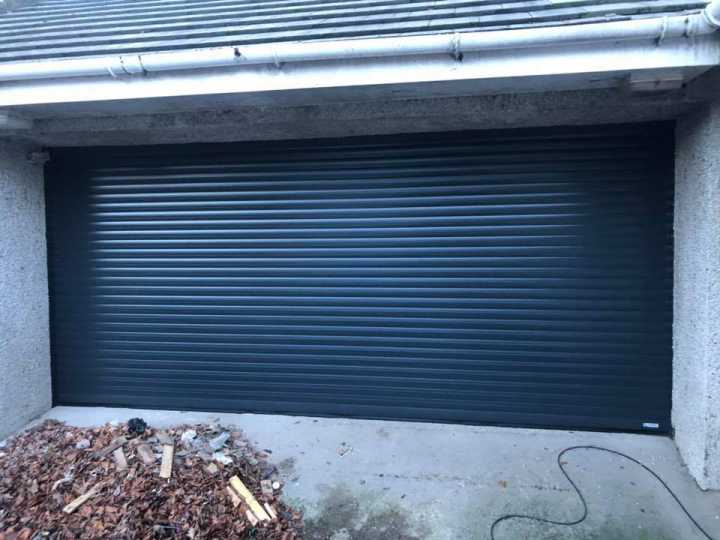 Roller garage door wide