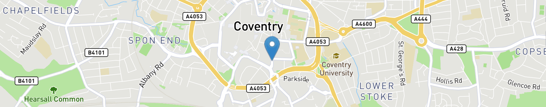 Map of coventry Couriers