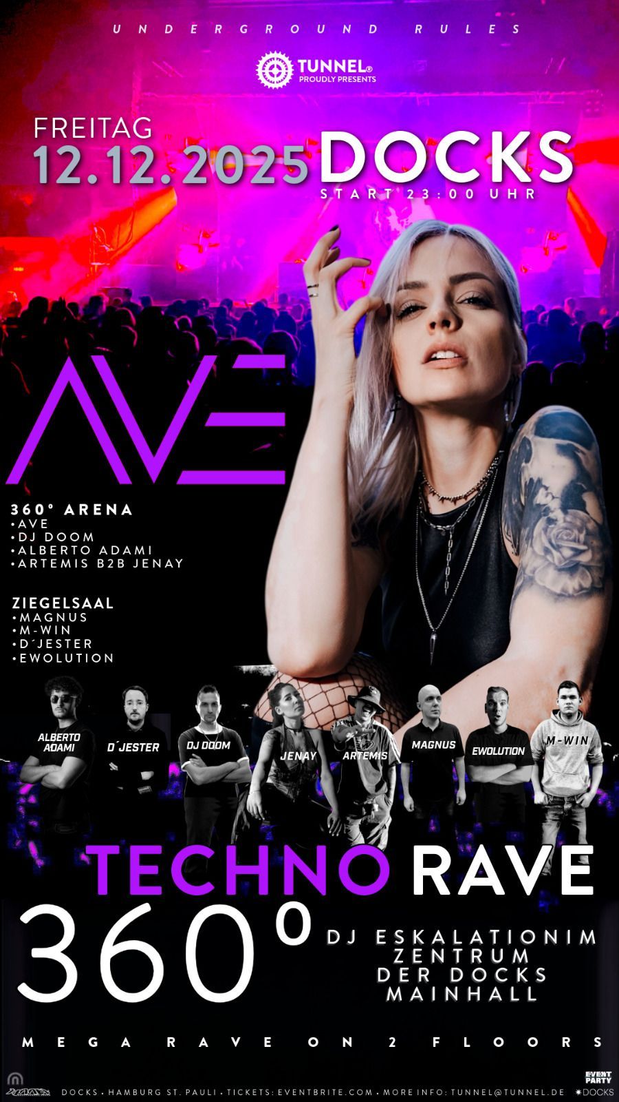 docks hamburg tunnel rave 360 rave hard techno