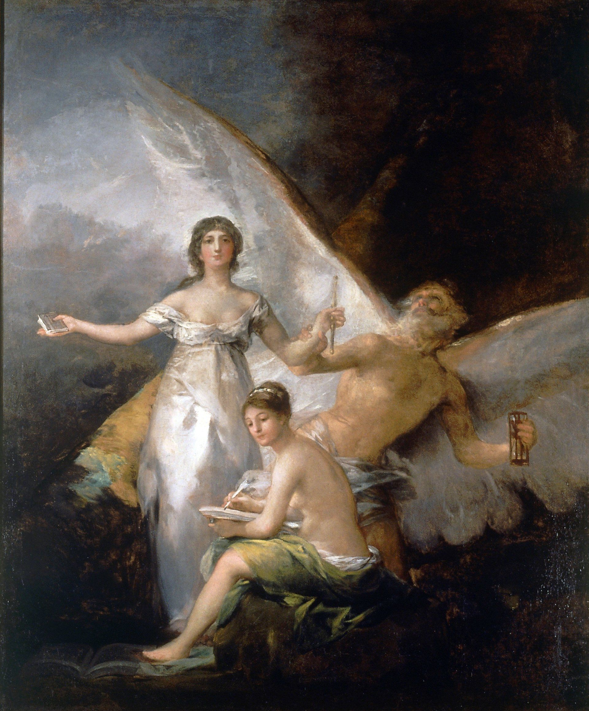 Cuadro de Goya de 1800, Alegoría sobre el tiempo, la verdad y la historia