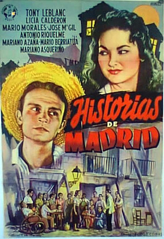 Película antigua de 1958 Historias de Madrid con Tony Leblanc