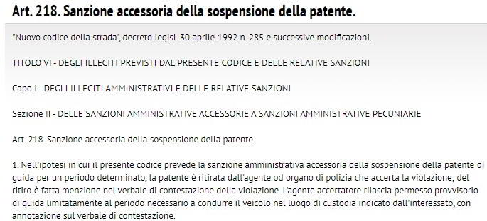 Sospensione patente per eccesso di velocità Motivi e rimedi