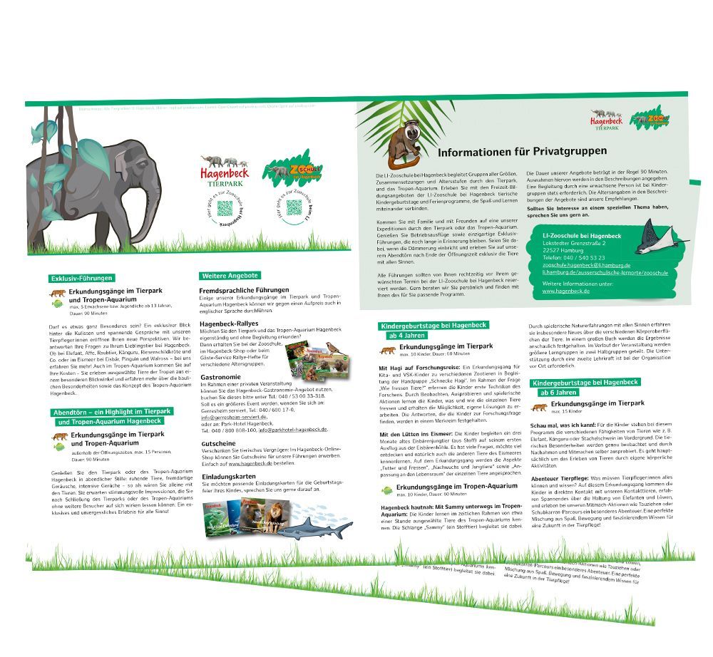 Erkundungsgänge im Tierpark Hagenbeck