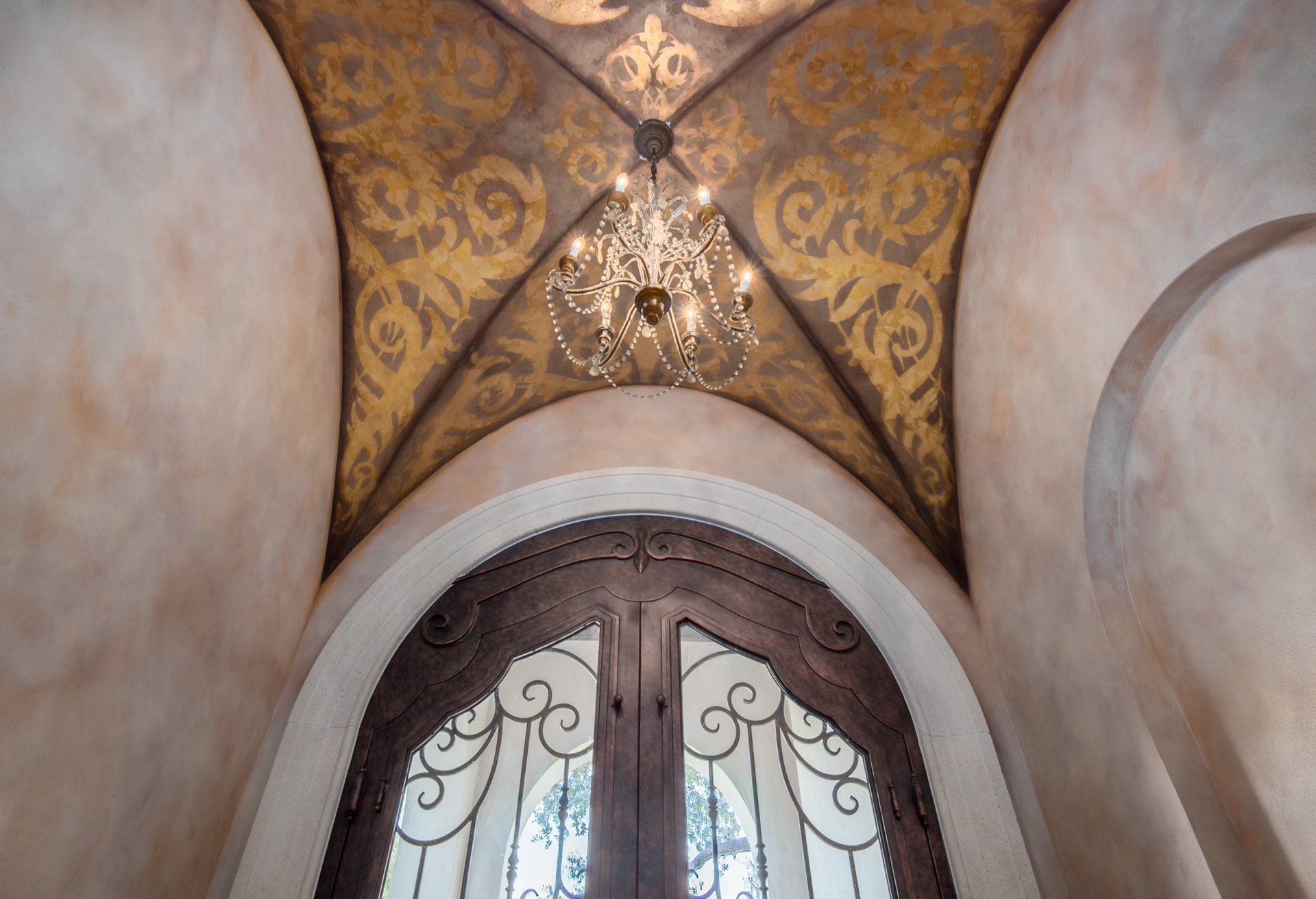 View of a chandelier