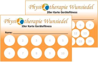 10er 20er Karte Geraetefitness - Physiotherapie Wunsiedel