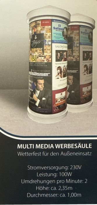 Multi Media Werbesäulen