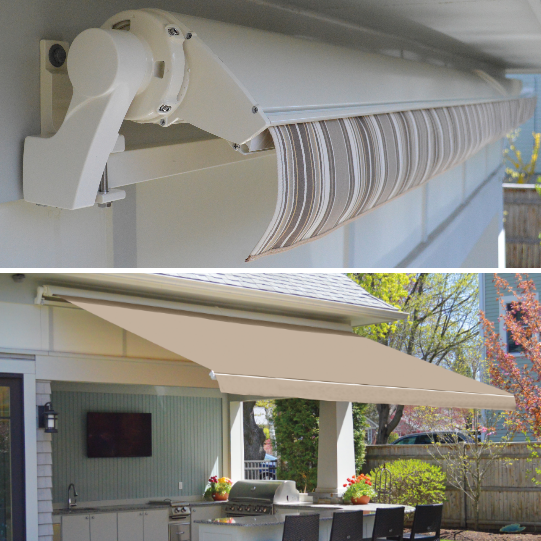 SunSetter Awning Side Weatherbreaker Panels – 5' Height – Cream Or White