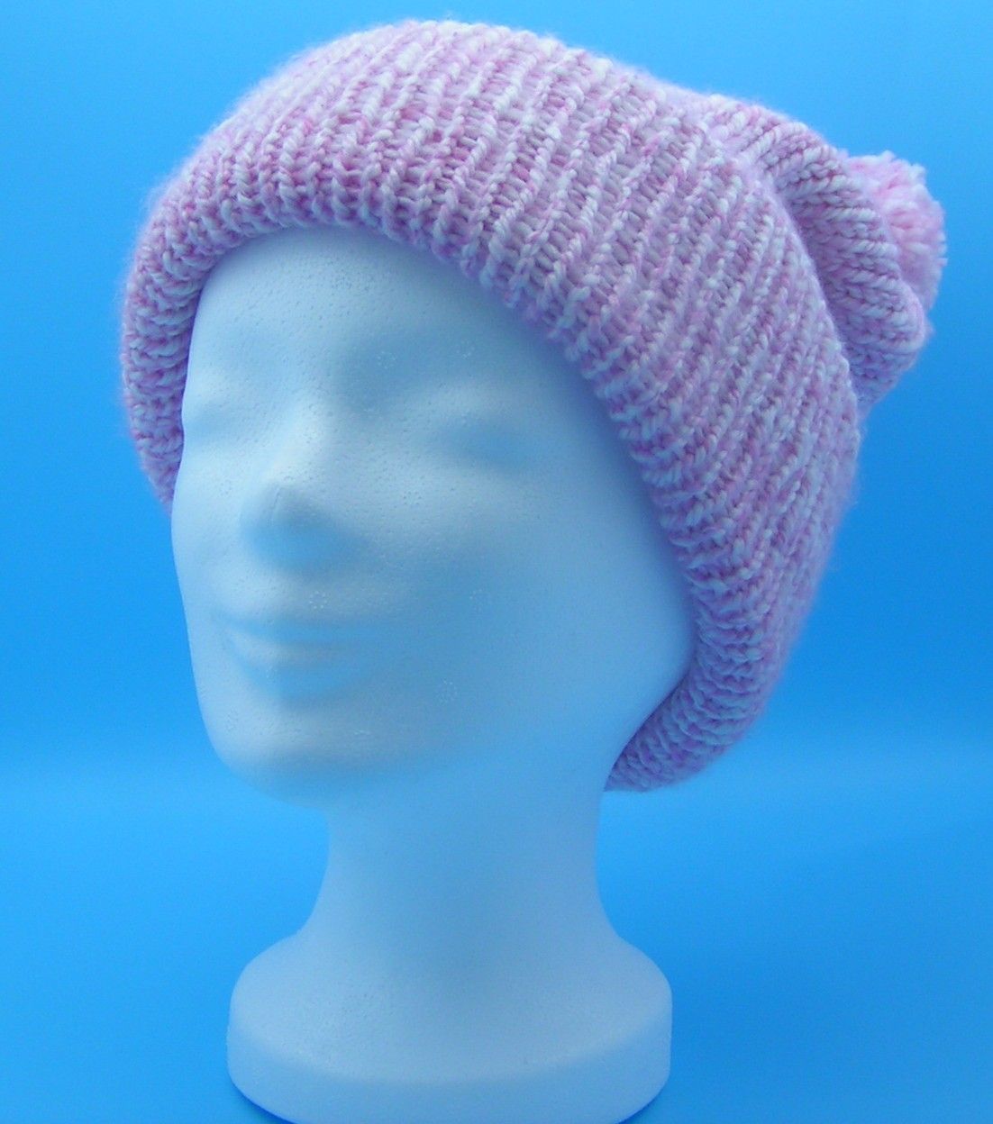 Strickmütze, doppellagig